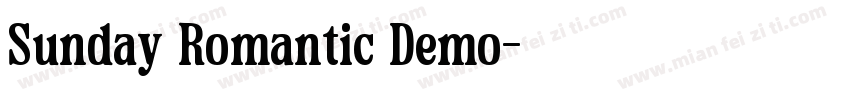 Sunday Romantic Demo字体转换